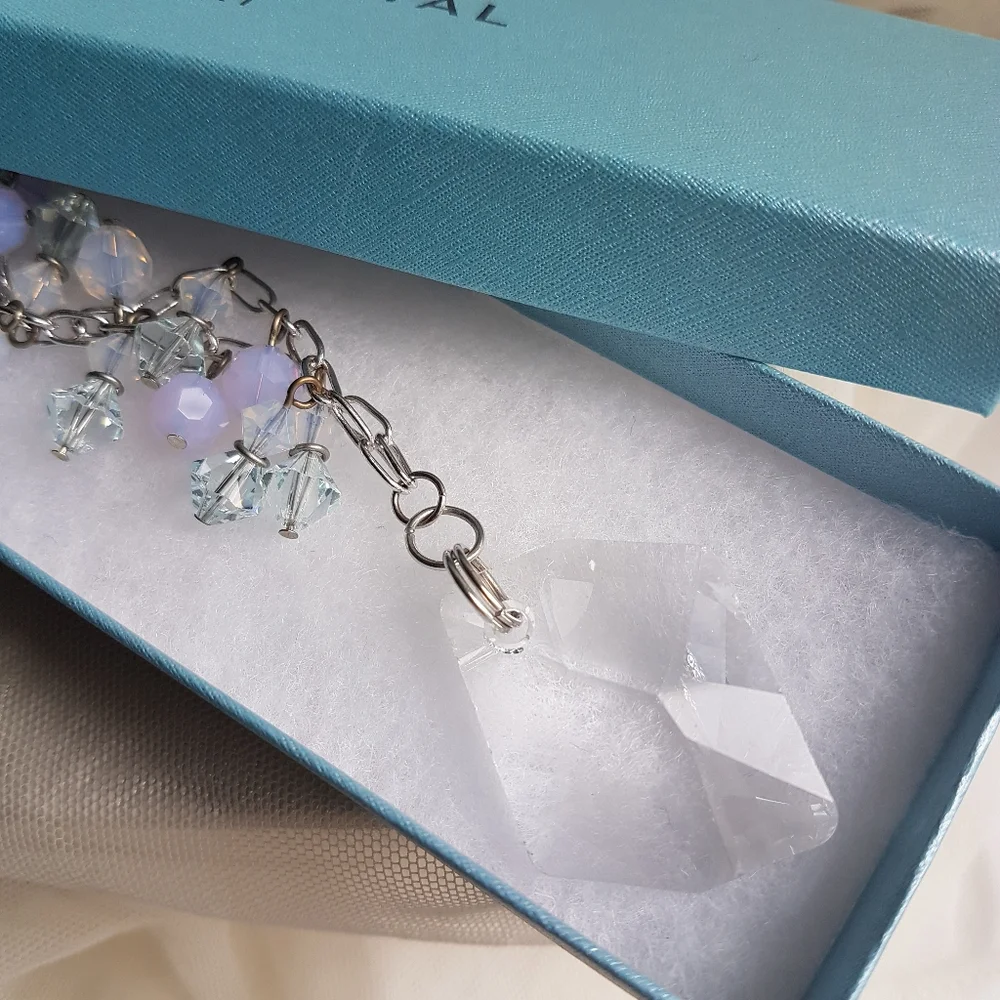 AUTHENTIC Swarovski Touchstone Crystal Charm Necklace